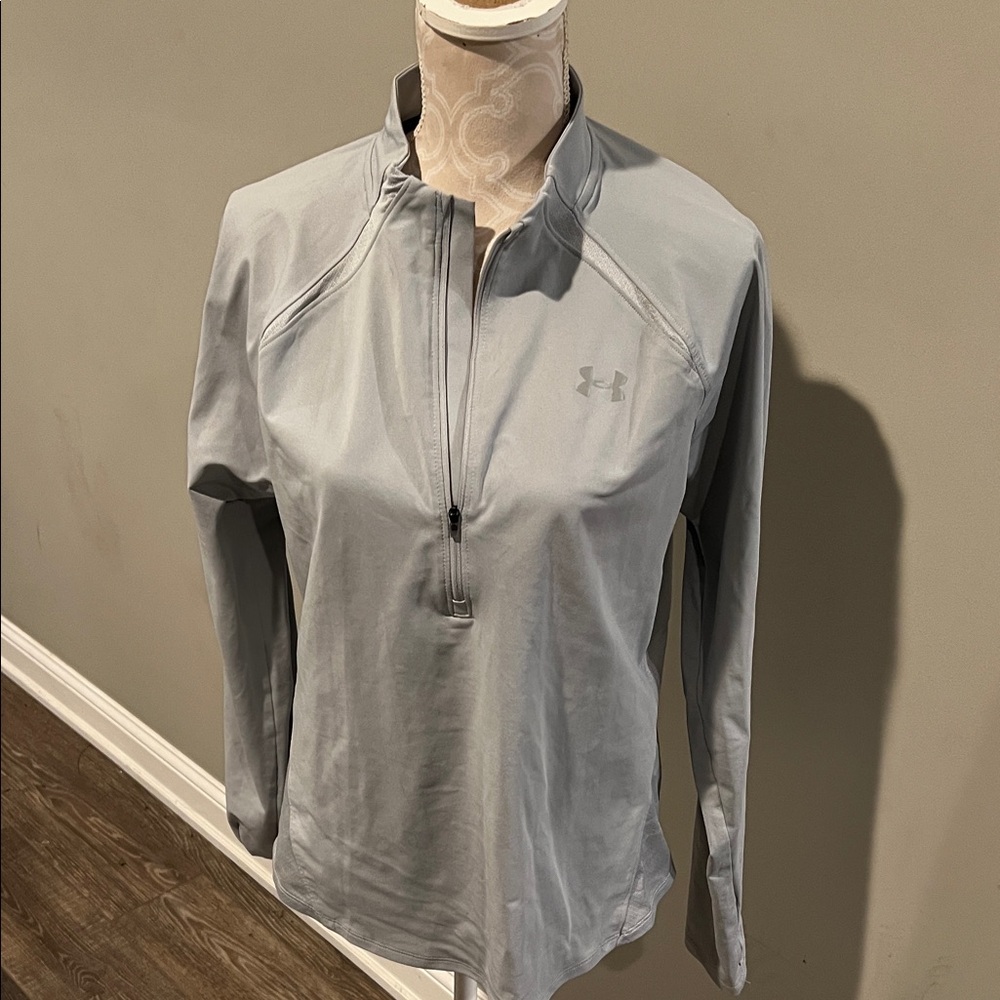 Under Armour Light Gray Performance Non Pullover - image 1